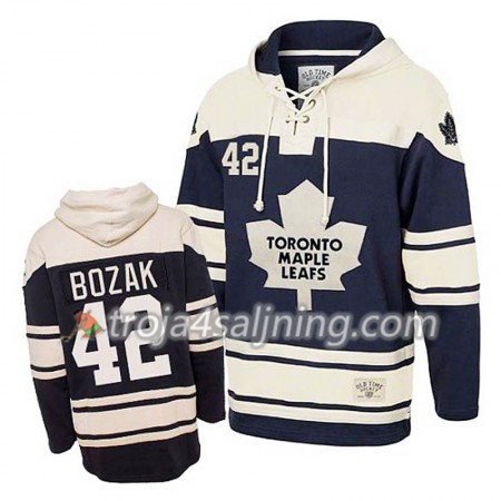 Toronto Maple Leafs Tyler Bozak 42 Blå Sawyer Hooded Sweatshirt - Herr Toronto Maple Leafs Tyler Bozak 42 Blå Sawyer Hooded Sweatshirt - Herr